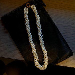 Rustic Pearl Torçade Necklace